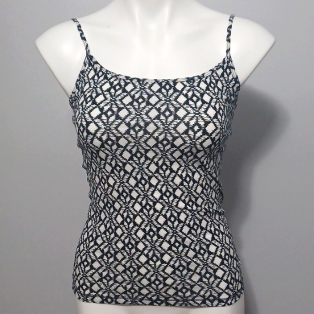 NWT - Medium camisole. Black and white sleep tank cami w/ geometrical print.
